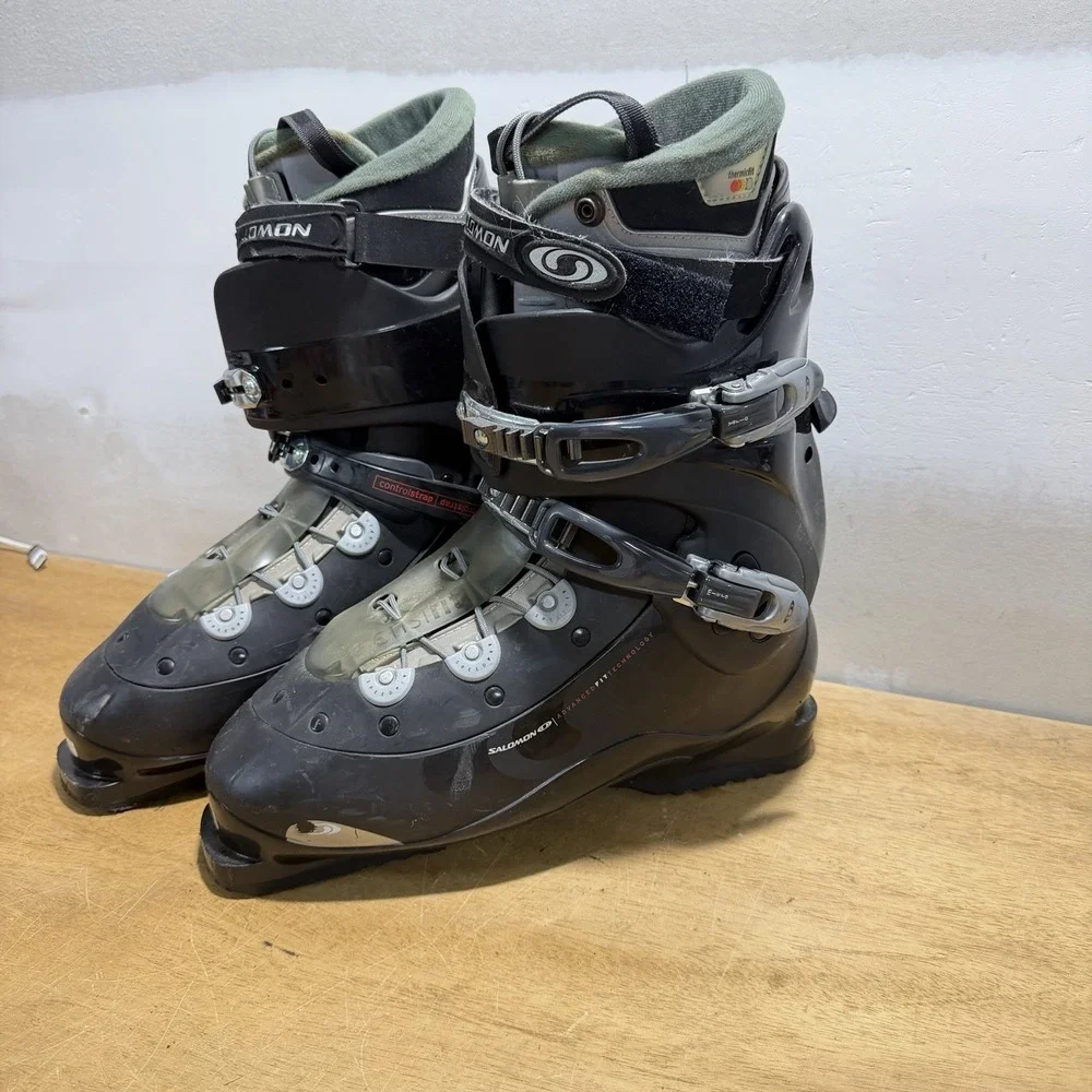 Salomon Verse Ski Boots Mens US 13 Gray Sensifit Thermicfit Speed Lace RX881